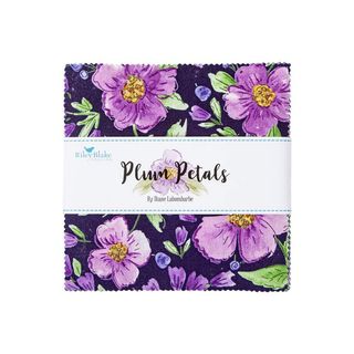 PLUM PETALS 5" STACKER 42 PCS