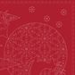 CHRISTMAS SASHIKO PANEL RED