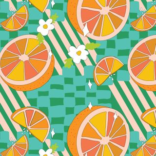 SUMMER ABROAD POPLIN  APEROL SPRITZ SPEARMINT