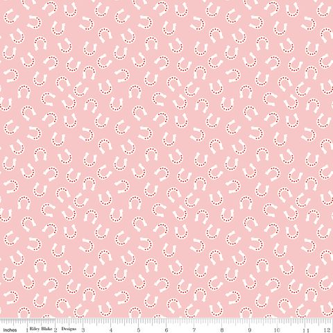 FLANNEL LIL BUCKAROOS HORSESHOES PINK