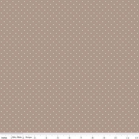 FLANNEL DOTS TAUPE