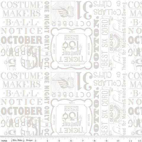 COSTUME MAKER'S ACT II TICKET TEXT WHITE