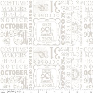 COSTUME MAKER'S ACT II TICKET TEXT WHITE