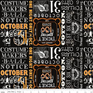 COSTUME MAKER'S ACT II TICKET TEXT BLACK