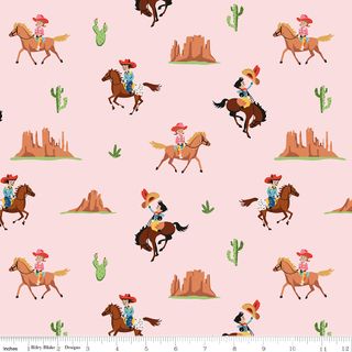 FLANNEL LIL BUCKAROOS GIDDY UP PINK