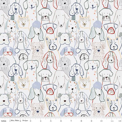 FLANNEL INKY DOG CLUB GRAY