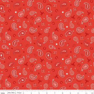 FLANNEL LIL BUCKAROOS PAISLEY RED