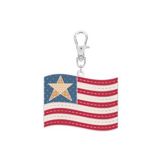 LORI HOLT ENAMEL HAPPY CHARM FLAG