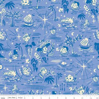 FOREVER NEVERLAND NEVERLAND MAP PERIWINKLE