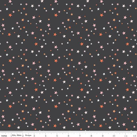 HEY PUMPKIN STARS CHARCOAL