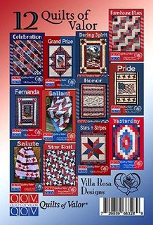 12 QUILTS OF VALOR (4 PATTERN PACK) BY VILLA ROSA