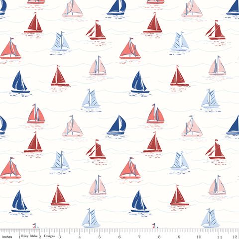 YACHT CLUB SAILBOATS WHITE