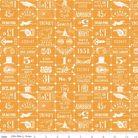 COSTUME MAKER'S ACT II TICKET GRID ORANGE