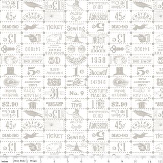 COSTUME MAKER'S ACT II TICKET GRID WHITE