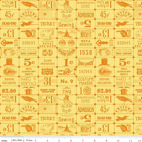 COSTUME MAKER'S ACT II TICKET GRID YELLOW