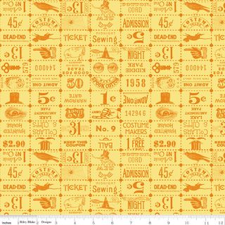 COSTUME MAKER'S ACT II TICKET GRID YELLOW