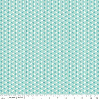 VIBRANCE TRIANGLE GINGHAM AQUA