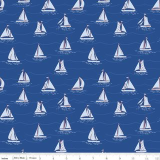 YACHT CLUB SAILBOATS BLUE