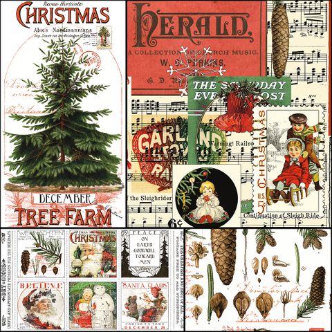 CLASSIC CHRISTMAS PANEL BUNDLE 4 PCS.