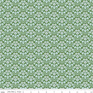 BLUEGRASS CHARM DAMASK GREEN