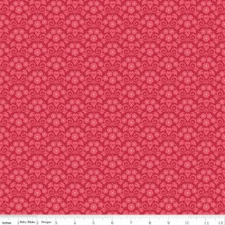 BLUEGRASS CHARM DAMASK RED