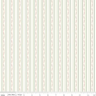 BLUEGRASS CHARM FLORAL STRIPE GREEN