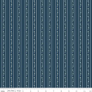 BLUEGRASS CHARM FLORAL STRIPE NAVY