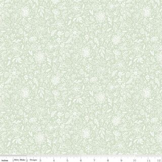CHARMING CHRISTMAS FLORAL OUTLINE MINT