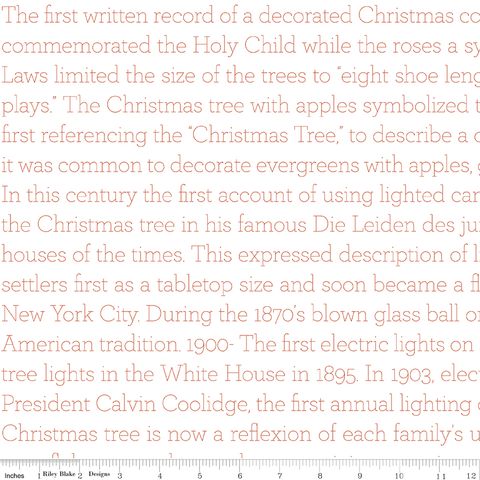 CLASSIC CHRISTMAS HISTORY OF THE TREE TEXT RED