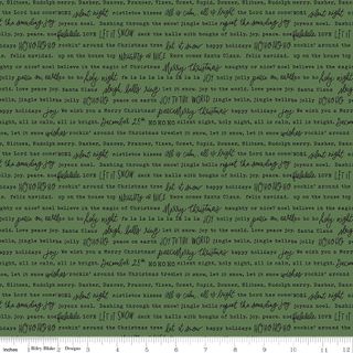 CHARMING CHRISTMAS WORDS GREEN