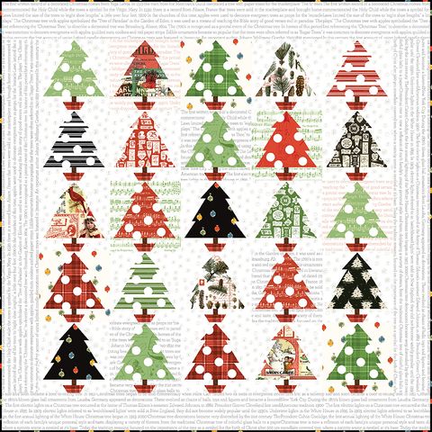 CLASSIC CHRISTMAS  TANNENBAUM PATCH QUILT STORE DI