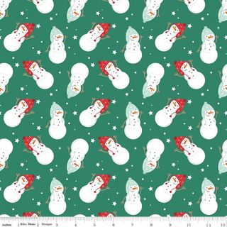 FLANNEL SNOWMEN GREEN