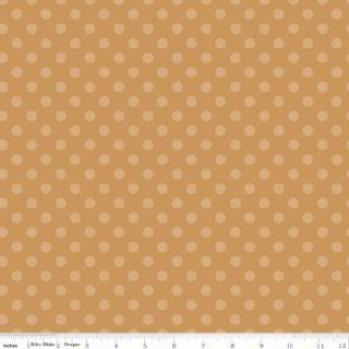 GINGERBREAD KISSES POLKA DOTS BROWN