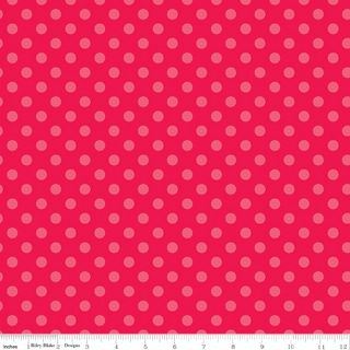 GINGERBREAD KISSES POLKA DOTS RED