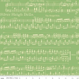 CLASSIC CHRISTMAS SHEET MUSIC GREEN