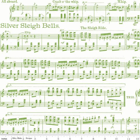 CLASSIC CHRISTMAS SHEET MUSIC WHITE