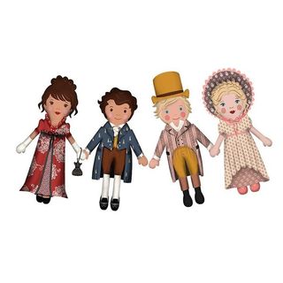 JANE AUSTEN LADIES & GENTS DOLLS - MACHINE EMBROID