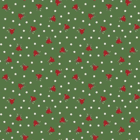 MISTLETOE & HOLLY MISTLE SCATTERED BELLS CLOVER