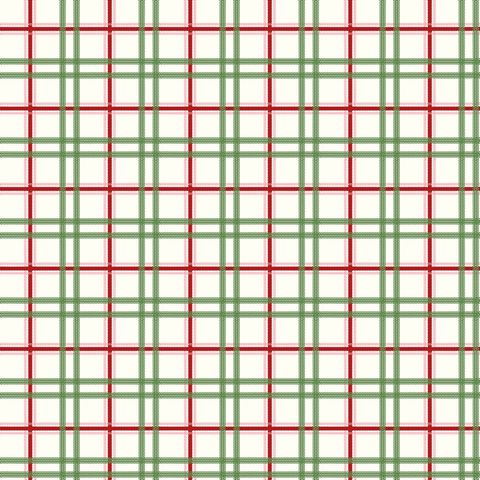 MISTLETOE & HOLLY PLAID CLOUD