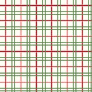 MISTLETOE & HOLLY PLAID CLOUD