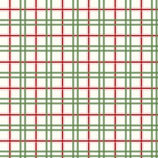 MISTLETOE & HOLLY PLAID CLOUD