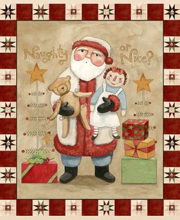 NAUGHTY OR NICE 35 1/2" X 43" PANEL