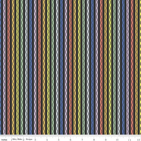 NEW BOX OF CRAYONS STRIPE BLACK