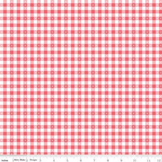 SUMMER SKIES AND FIREFLIES GINGHAM TEA ROSE