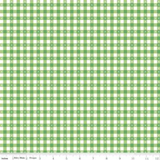 SUMMER SKIES AND FIREFLIES GINGHAM GREEN