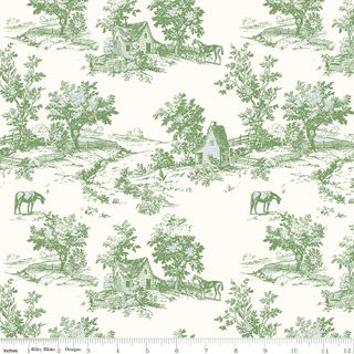 BLUEGRASS CHARM TOILE GREEN