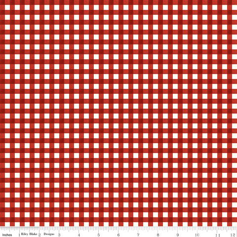 CHARMING CHRISTMAS GINGHAM RED