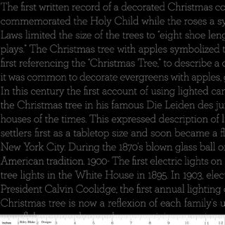 CLASSIC CHRISTMAS HISTORY OF THE TREE TEXT BLACK