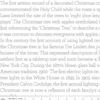 CLASSIC CHRISTMAS HISTORY OF THE TREE TEXT WHITE