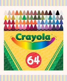 NEW BOX OF CRAYONS 35 1/2" X 43" CRAYOLA CRAYONS P